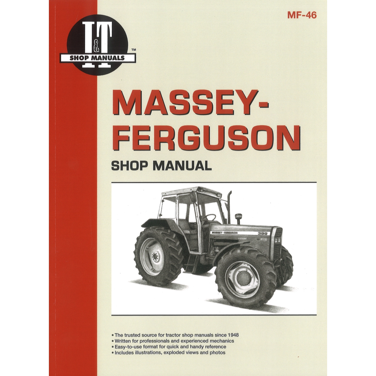 Massey Ferguson MF340 MF350 MF355 MF360 MF399 Traktor Werkstatthandbuch I&T