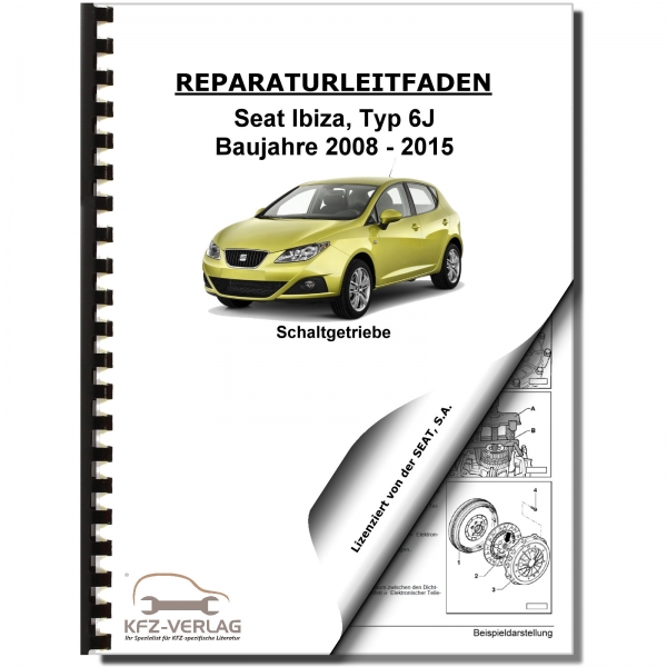 SEAT Ibiza 6J 2008-2015 6 Gang Schaltgetriebe 0A8 Kupplung Werkstatthandbuch