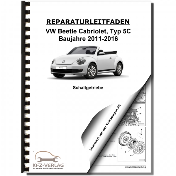 VW Beetle Cabrio 5C (11-16) 5 Gang Schaltgetriebe 0A4 Reparaturanleitung