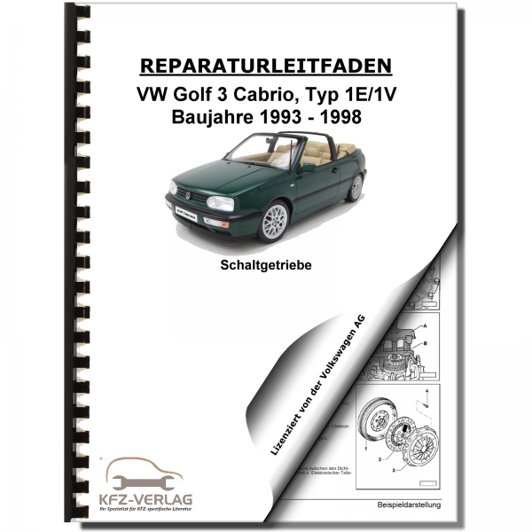 VW Golf 3 Cabrio 1E/1V (93-98) 4/5-Gang Schaltgetriebe 020 Werkstatthandbuch