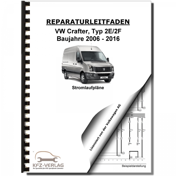 VW Crafter, Typ 2E (06>) Schaltplan, Stromlaufplan, Verkabelung, Elektrik, Pläne