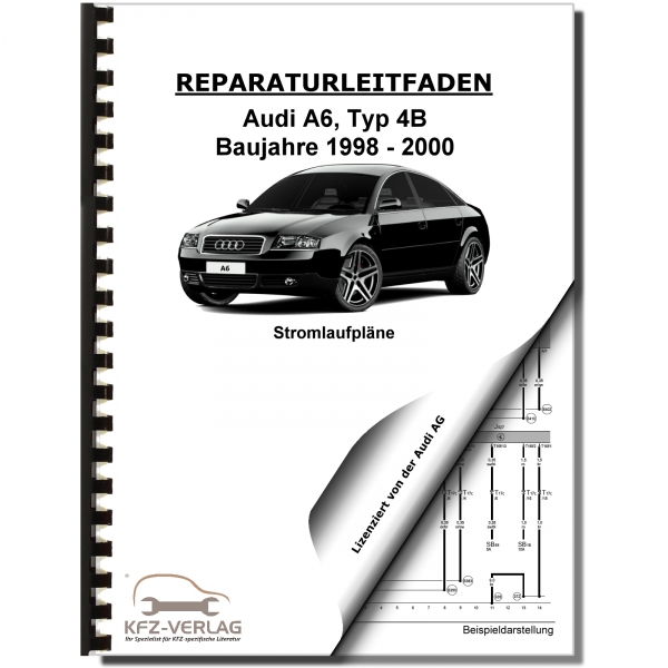 Audi A6, Typ 4B (98-00) Schaltplan, Stromlaufplan, Verkabelung, Elektrik, Pläne