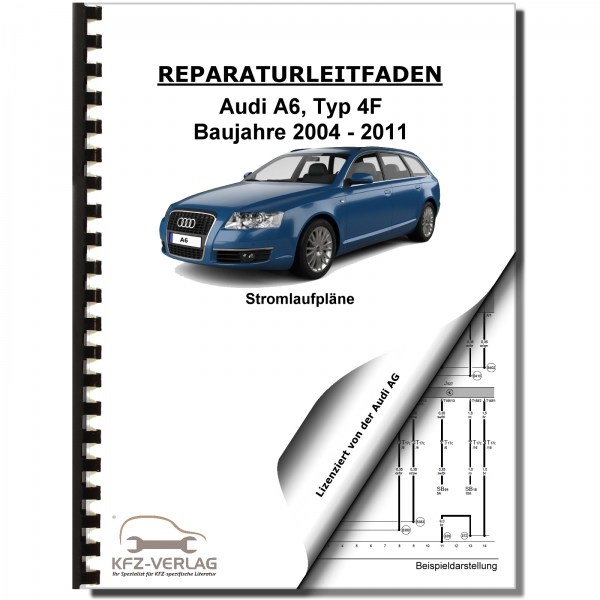 Audi A6, Typ 4F (04-11) Schaltplan, Stromlaufplan, Verkabelung, Elektrik, Pläne