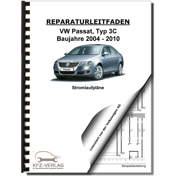 VW Passat 6, Typ 3C (05-10) Schaltplan Stromlaufplan Verkabelung Elektrik Pläne