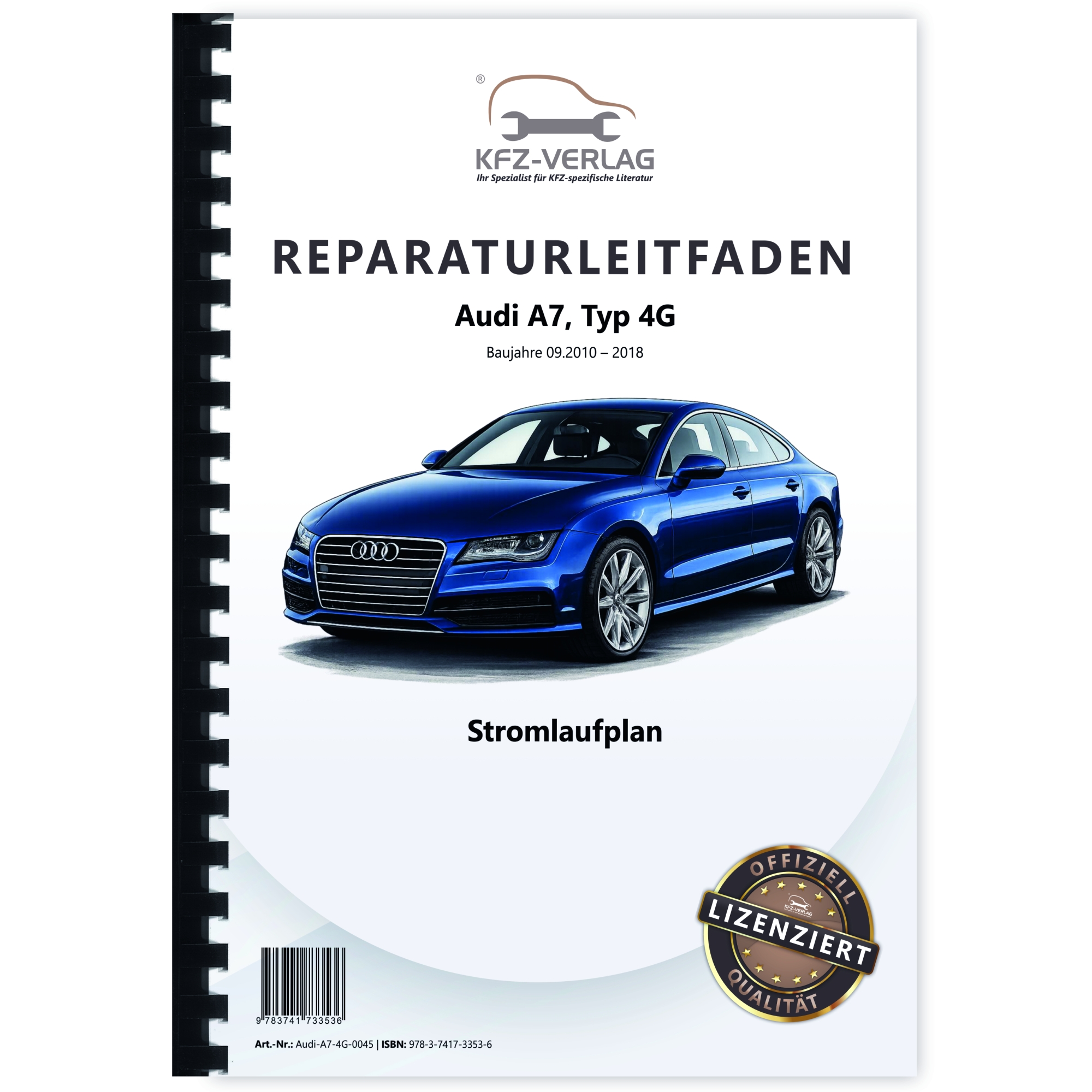 Audi A7, Typ 4G (10>) Schaltplan, Stromlaufplan, Verkabelung, Elektrik, Pläne
