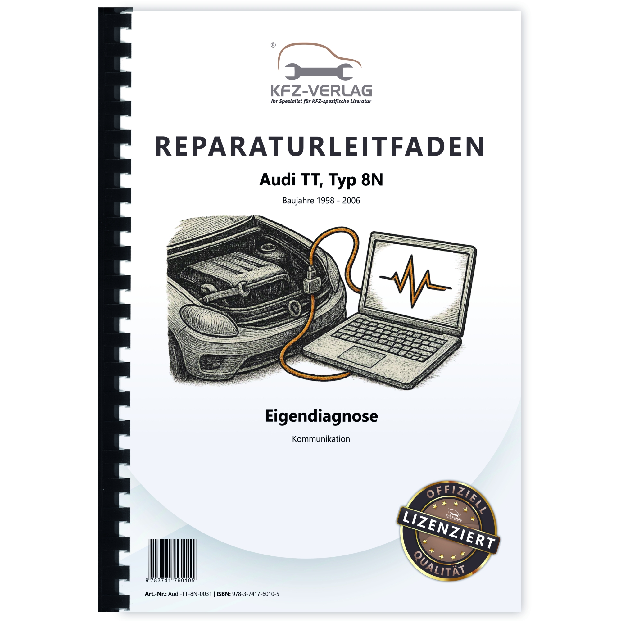Audi TT tipo 8N 1998-2006 autodiagnóstico comunicación instrucciones de reparación - Imagen 1 de 7