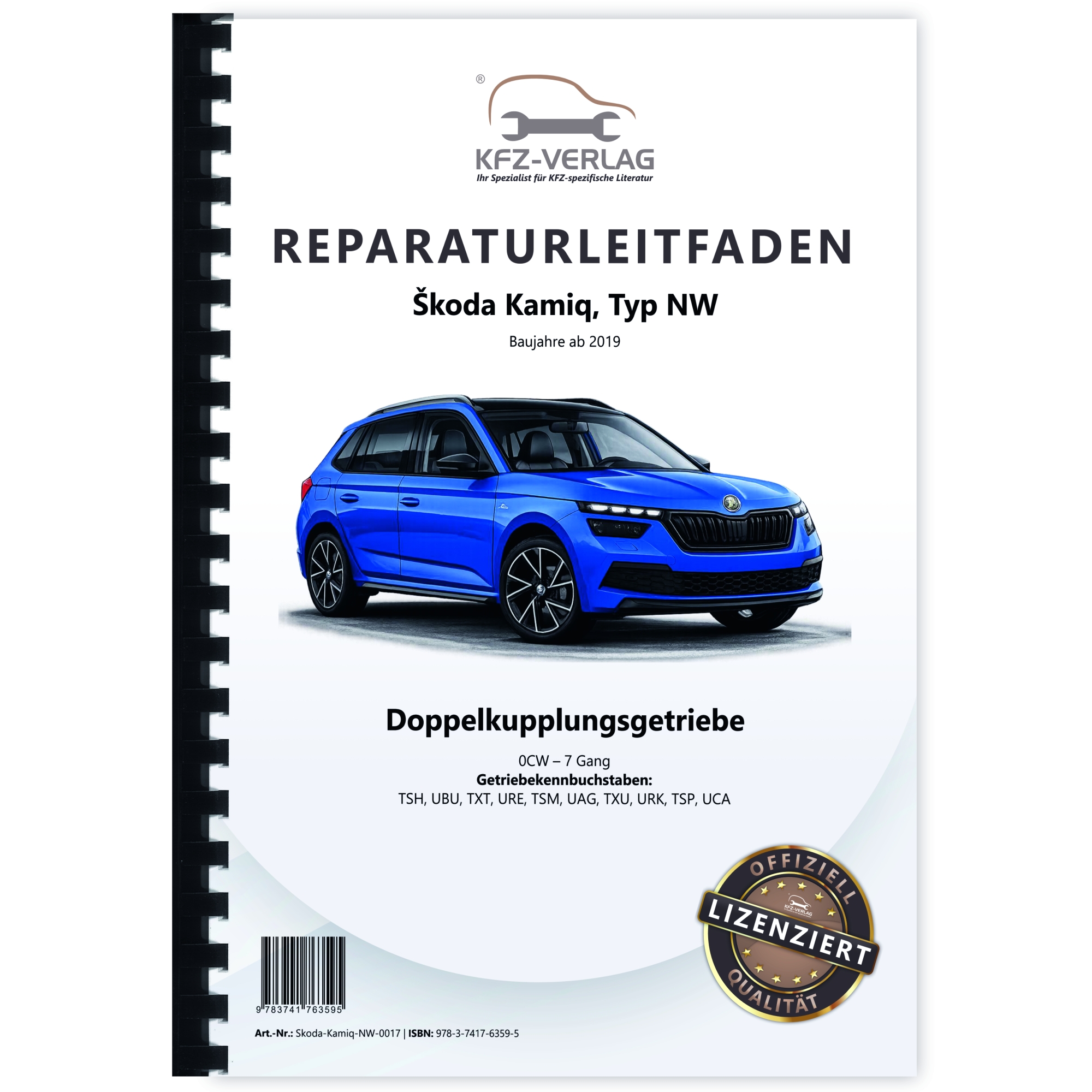 SKODA Kamiq NW ab 2019 7 Gang Automatikgetriebe DSG DKG 0CW Reparaturanleitung