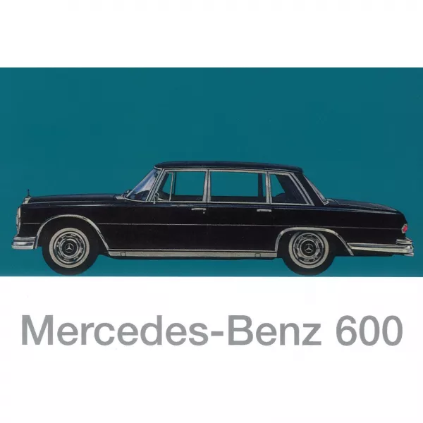 Mercedes-Benz  W 100 Typ 600 1963-1981 Serviceheft mehrsprachig