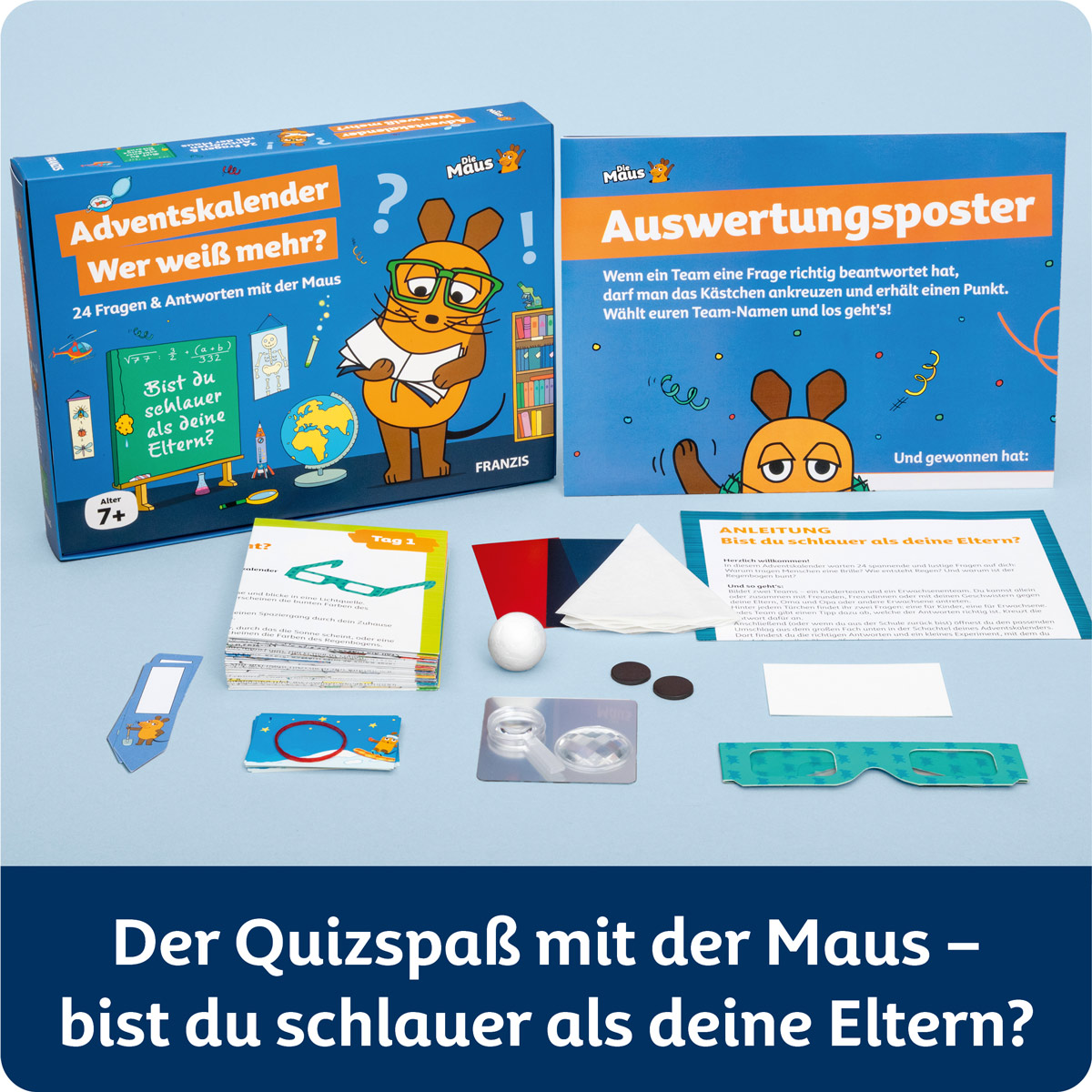 Die Sendung mit der Maus Wer weiß mehr Adventskalender Kinder Franzis Verlag