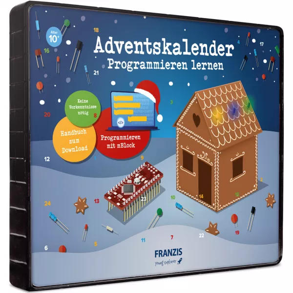 Programmieren lernen mit mBlock ohne Vorwissen Adventskalender Franzis Verlag 