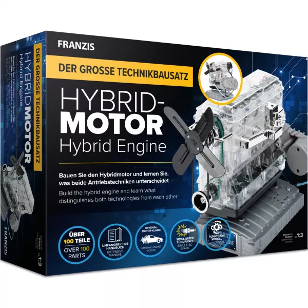 Hybrid Motor Motorbausatz Modellmotor Technikbausatz Engine Kit Franzis Verlag