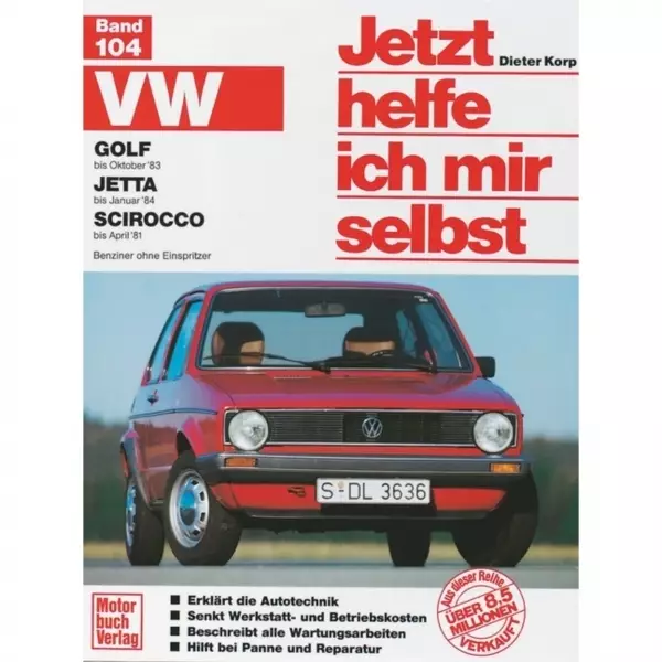 VW Jetta I Benziner, Typ 1 1979-01.1984 Reparaturanleitung Motorbuchverlag