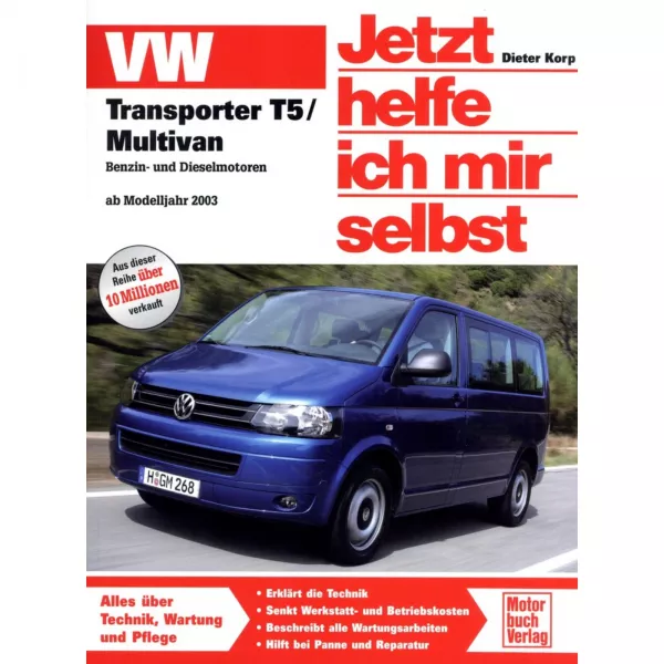 VW Transporter T5/Multivan 2003-2009 Reparaturanleitung Motorbuchverlag JHIMS