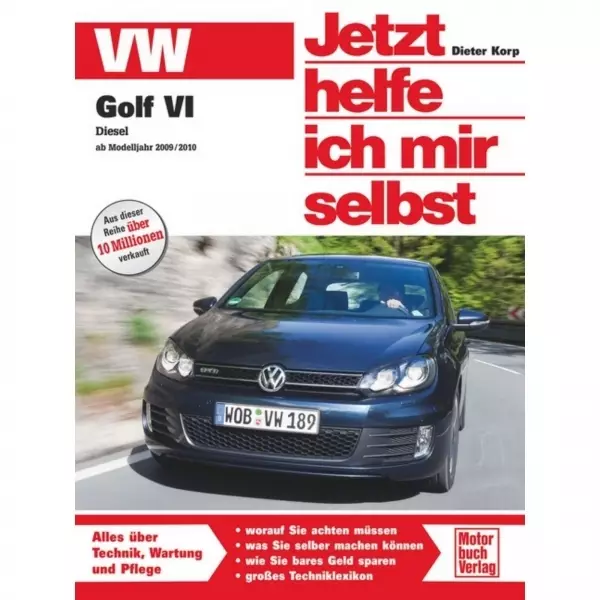 VW Golf VI Diesel, Typ 1K 2009-2012 Reparaturanleitung Motorbuchverlag JHIMS
