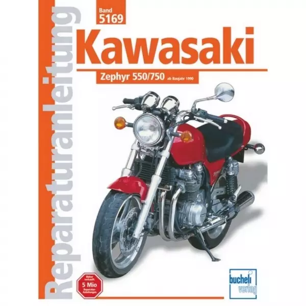Kawasaki Zephyr 550/750 (1990-2000) Reparaturanleitung Bucheli Verlag