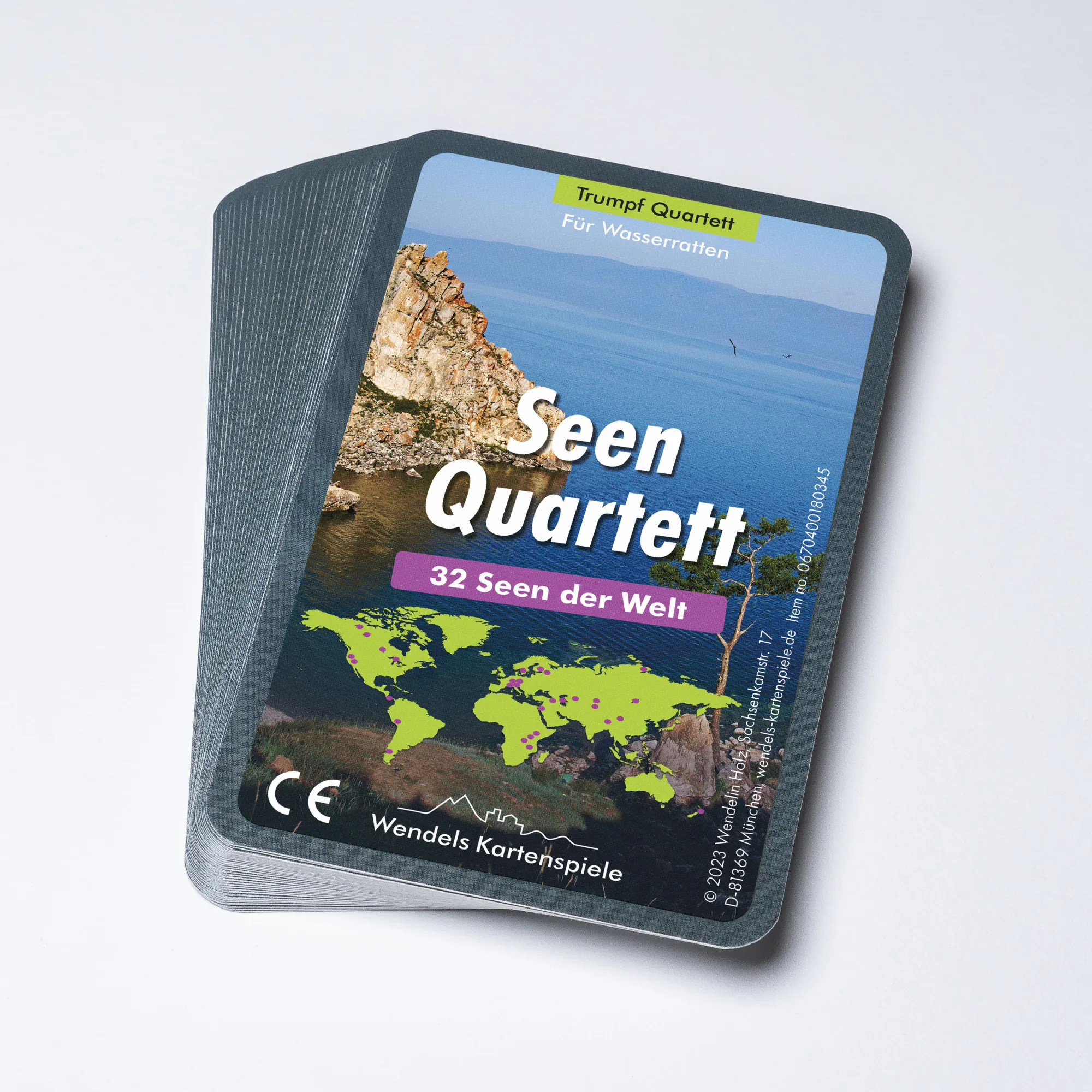Wendels Kartenspiele: Entdecke die Freuden der Quartette zu den Seen der Welt.