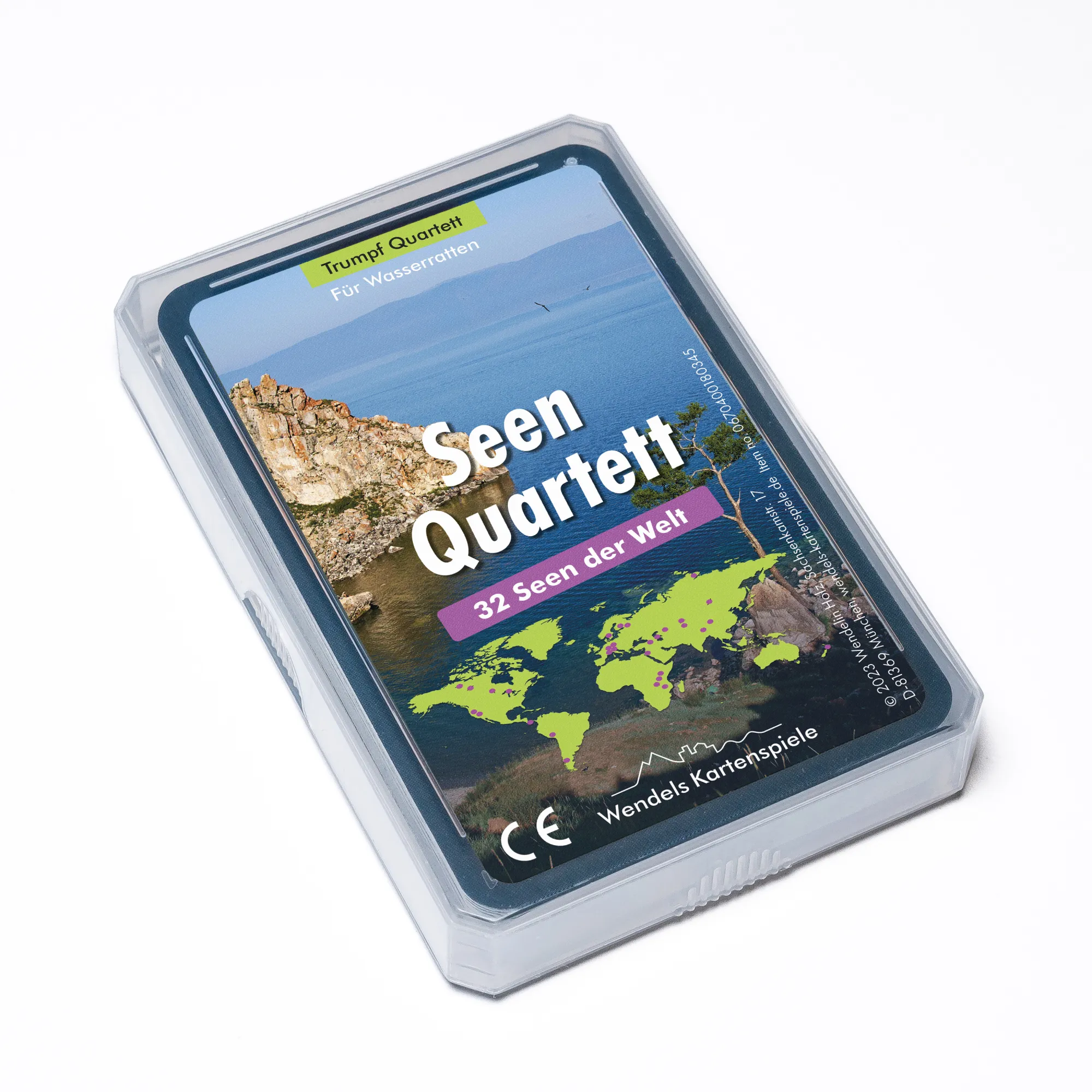32 Seen der Welt Quartett - Wendels Kartenspiel Gesellschaftsspiel Spiel Trumpf