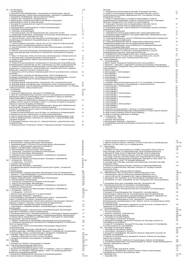 Audi A1 Typ 8X 2010-2018 Schaltplan Stromlaufplan Verkabelung Elektrik Pläne PDF