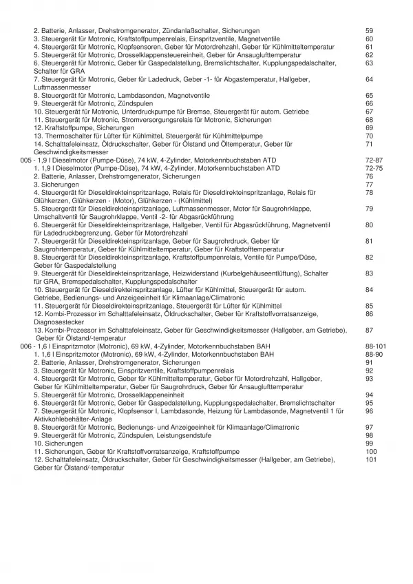 Audi A3 Typ 8L 2003-2006 Schaltplan Stromlaufplan Verkabelung Elektrik Pläne PDF