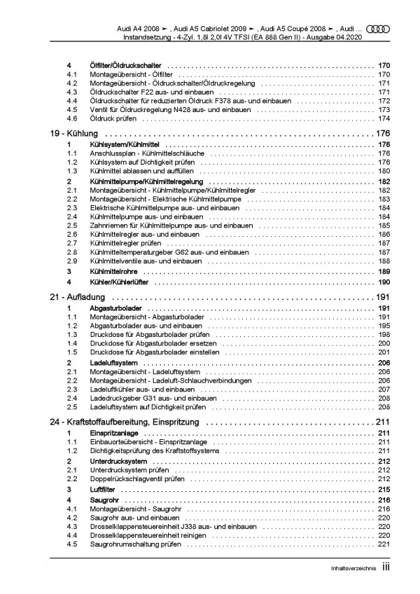 Audi A5 8F 2009-2016 Instandsetzung Automatikgetriebe Reparaturanleitung PDF