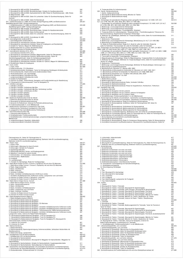 Audi A6 Typ 4B 2003-2005 Schaltplan Stromlaufplan Verkabelung Elektrik Pläne PDF