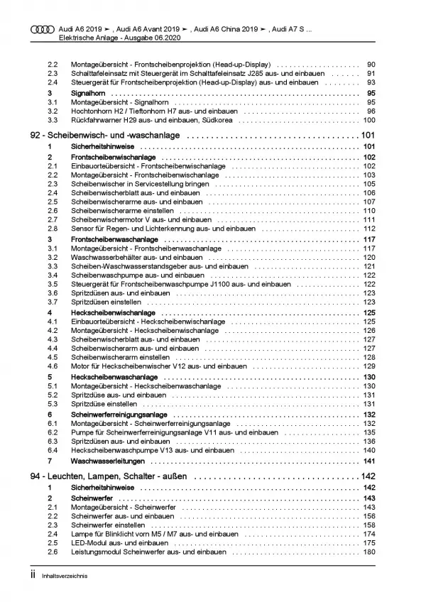 Audi A6 4K ab 2018 Elektrische Anlage Elektrik Systeme Reparaturanleitung PDF