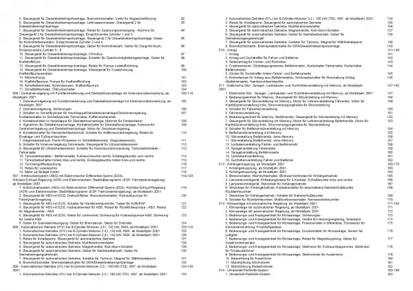 Audi A8 Typ 4D 2001-2002 Schaltplan Stromlaufplan Verkabelung Elektrik Pläne PDF