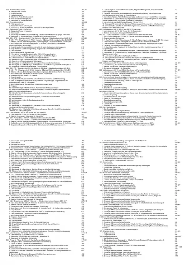 Audi A4 Cabrio (02-09) Schaltplan Stromlaufplan Verkabelung Elektrik Pläne PDF