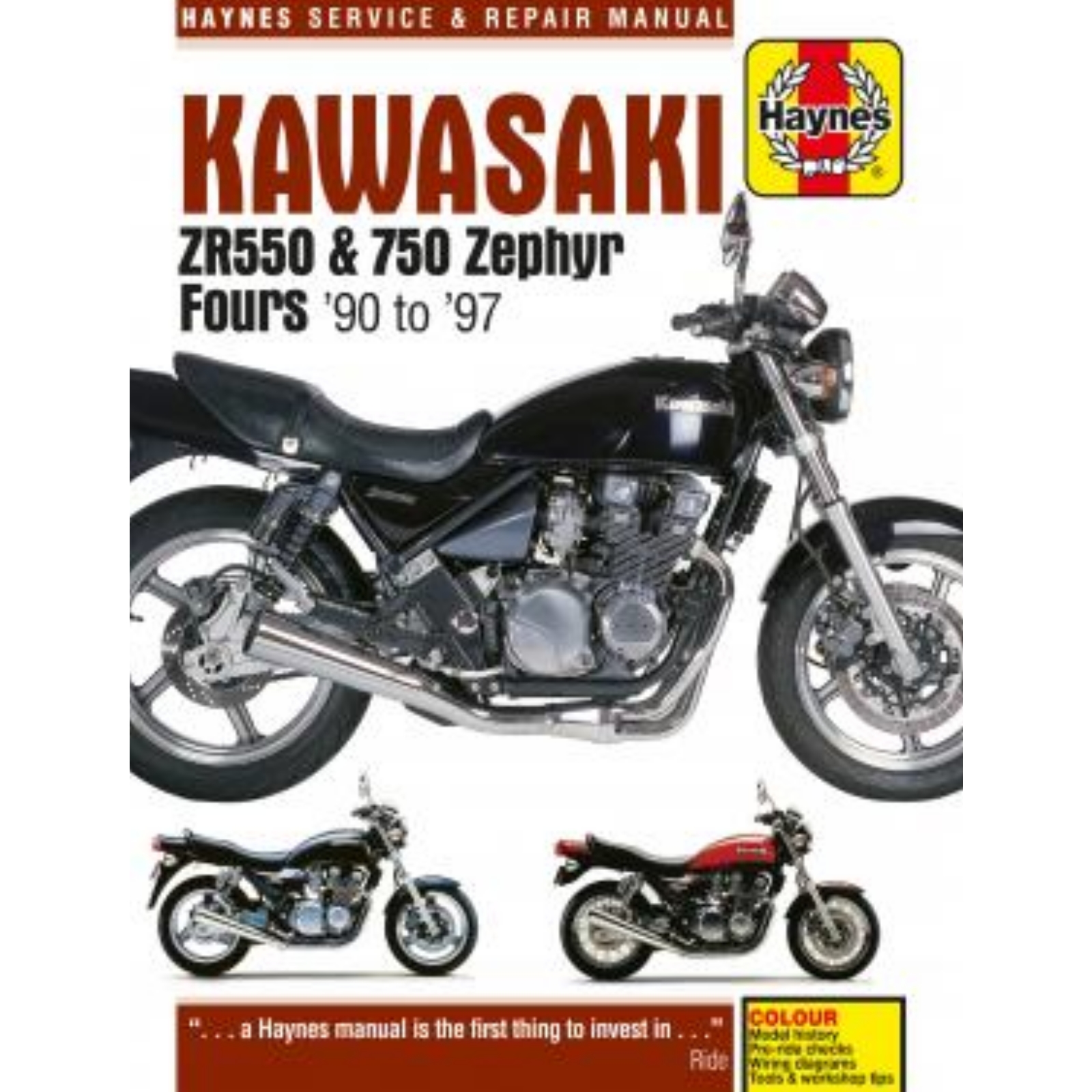 Kawasaki ZR550 ZR750 B/C/D Zephyr (1990-1997) Reparaturanlei