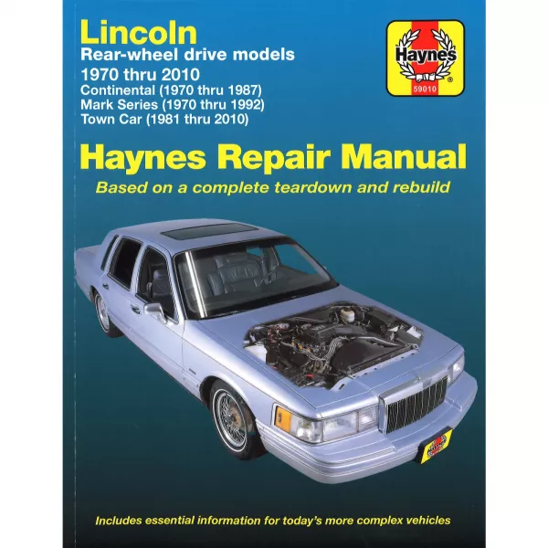 Lincoln Continental Mark Series Town Car 1970-2010 USA Reparaturanleitung Haynes