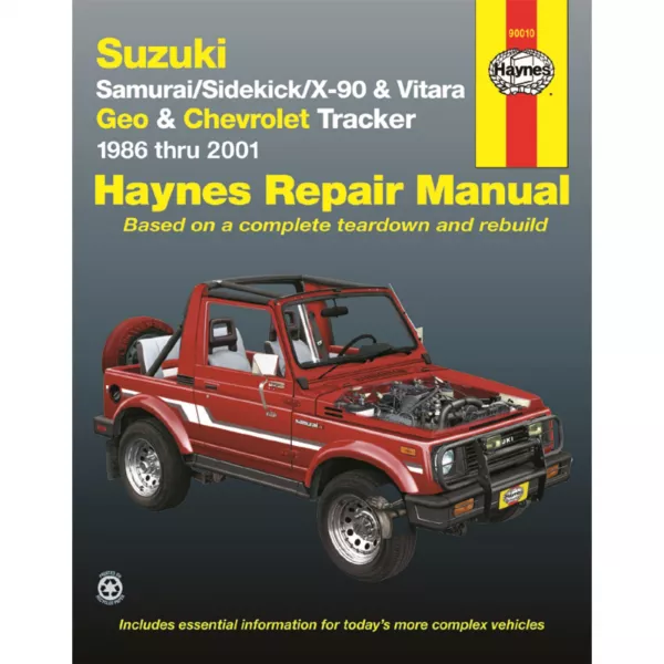 Suzuki Samurai Sidekick X-90 Vitara Geo Chevrolet USA Reparaturanleitung Haynes