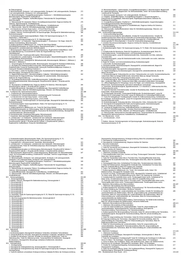 SEAT Alhambra 2010-2015 Schaltplan Stromlaufplan Verkabelung Elektrik Pläne PDF