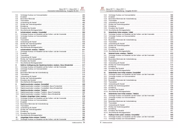 SEAT Ateca KH ab 2016 Karosserie Unfall Instandsetzung Reparaturanleitung PDF