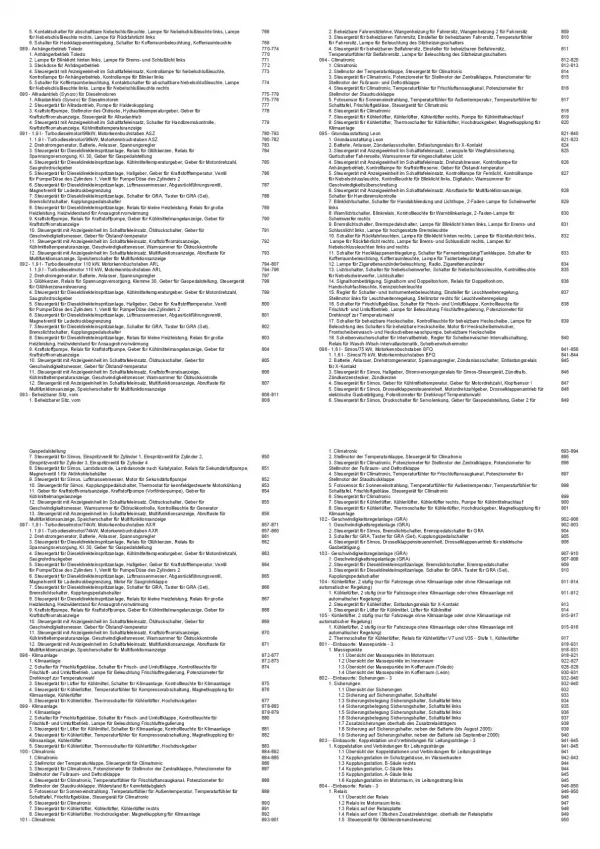 SEAT Leon 1M 2001-2006 Schaltplan Stromlaufplan Verkabelung Elektrik Pläne PDF