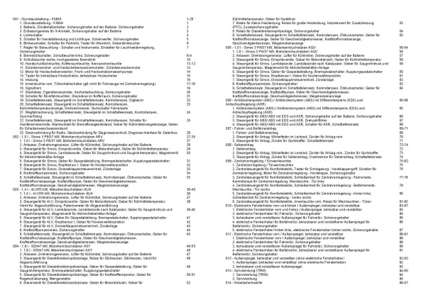 SKODA Fabia Typ 6Y 1999-2002 Schaltplan Stromlaufplan Verkabelung Elektrik Pläne