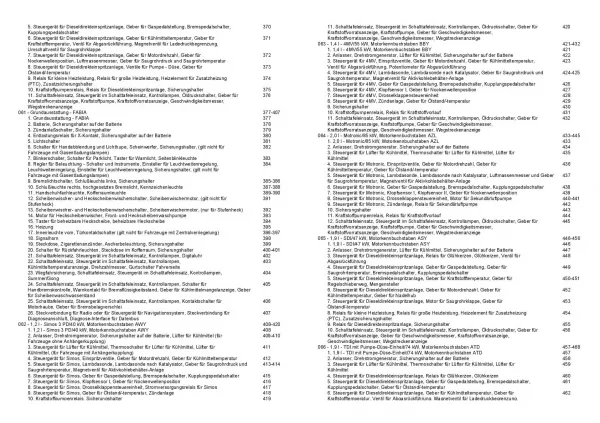 SKODA Fabia Typ 6Y 2002-2006 Schaltplan Stromlaufplan Verkabelung Elektrik Pläne