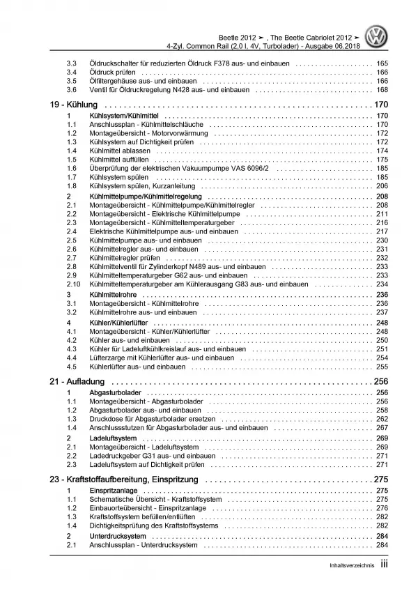 VW Beetle 5C (11-16) 4-Zyl. 2,0l Dieselmotor 110-150 PS Reparaturanleitung PDF