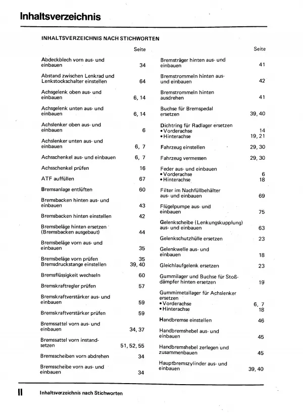 VW Transporter T3 (79-92) Fahrwerk Achsen Lenkung Bremsen Reparaturanleitung PDF