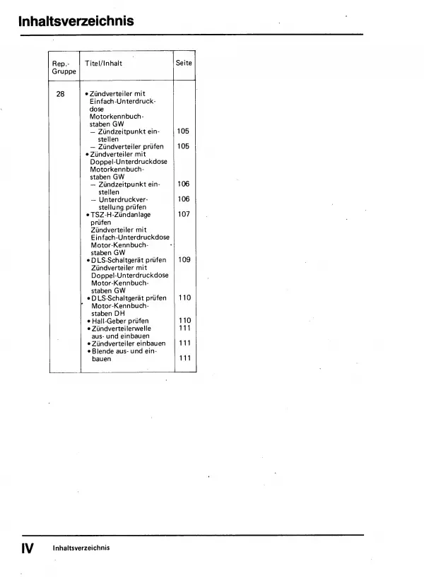 VW Transporter T3 1979-1992 1,9l Benzinmotor 82-90 PS Reparaturanleitung PDF