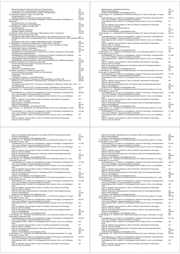 VW Transporter T4 1998-2003 Schaltplan Stromlaufplan Elektrik Verkabelung PDF