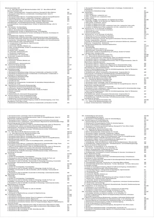 VW Golf 3 Typ 1H 1995-1999 Schaltplan Stromlaufplan Verkabelung Elektrik Pläne