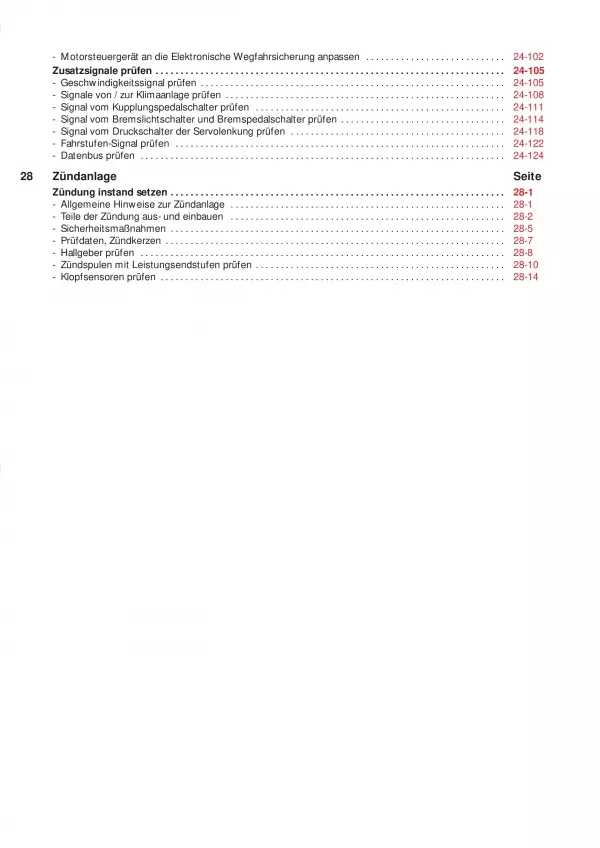 VW Golf 4 Typ 1J (97-06) Motronic Einspritz- Zündanlage 1,8l Reparaturanleitung