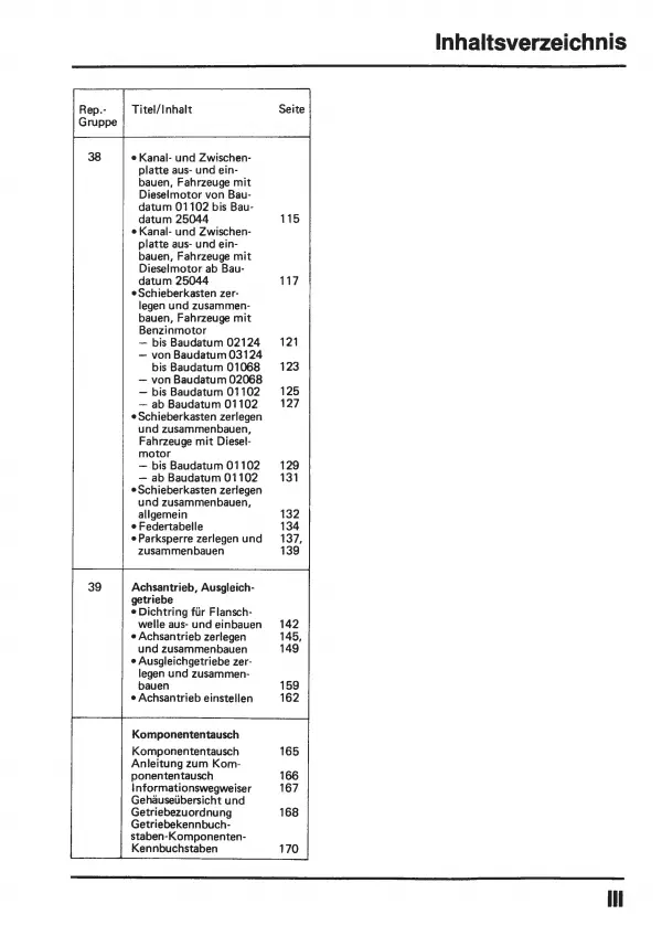 VW Jetta 1 Typ 16 1979-1984 3 Gang Automatikgetriebe 010 Reparaturanleitung PDF