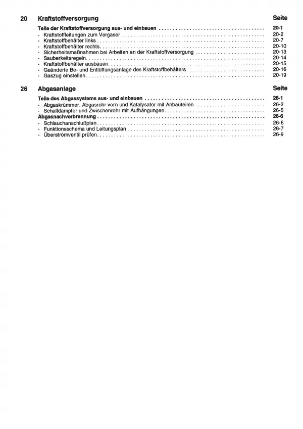 VW Jetta 2 Typ 19 (84-92) Benzinmotor 50-60 PS Mechanik Reparaturanleitung PDF