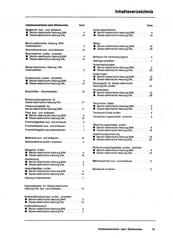 VW LT 1975-1996 Heizung Belüftung Reparaturanleitung