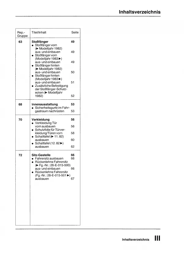 VW LT 1975-1996 Karosseriearbeiten Innen und Außen Reparaturanleitung PDF