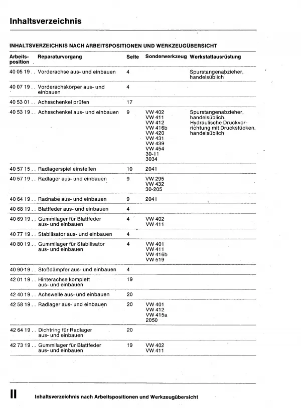 VW LT (75-96) Fahrwerk 40/45/50 Achsen Lenkung Bremsen Reparaturanleitug PDF