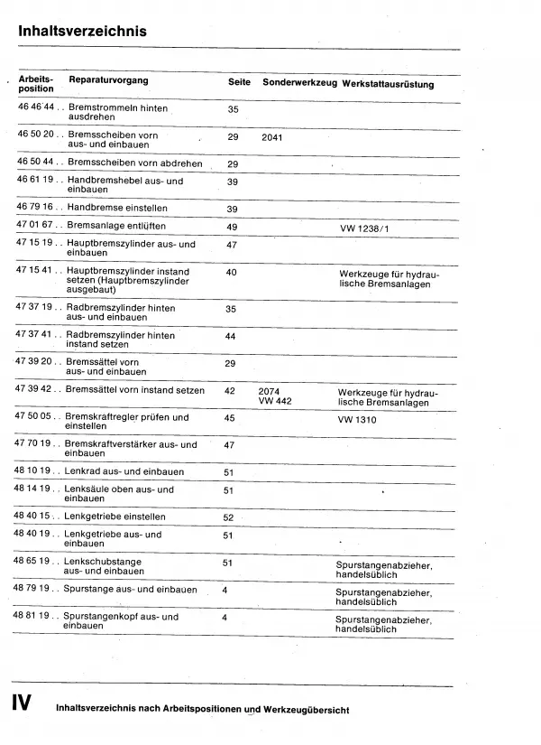 VW LT (75-96) Fahrwerk 40/45/50 Achsen Lenkung Bremsen Reparaturanleitug PDF