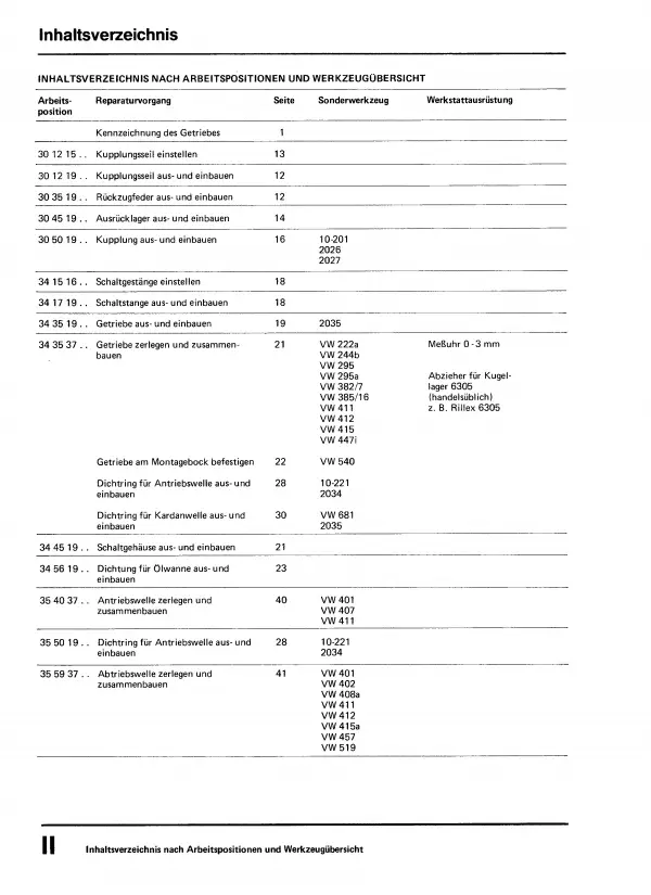 VW LT (75-96) 4 Gang Schaltgetriebe 015 und Achsantrieb Reparaturanleitung