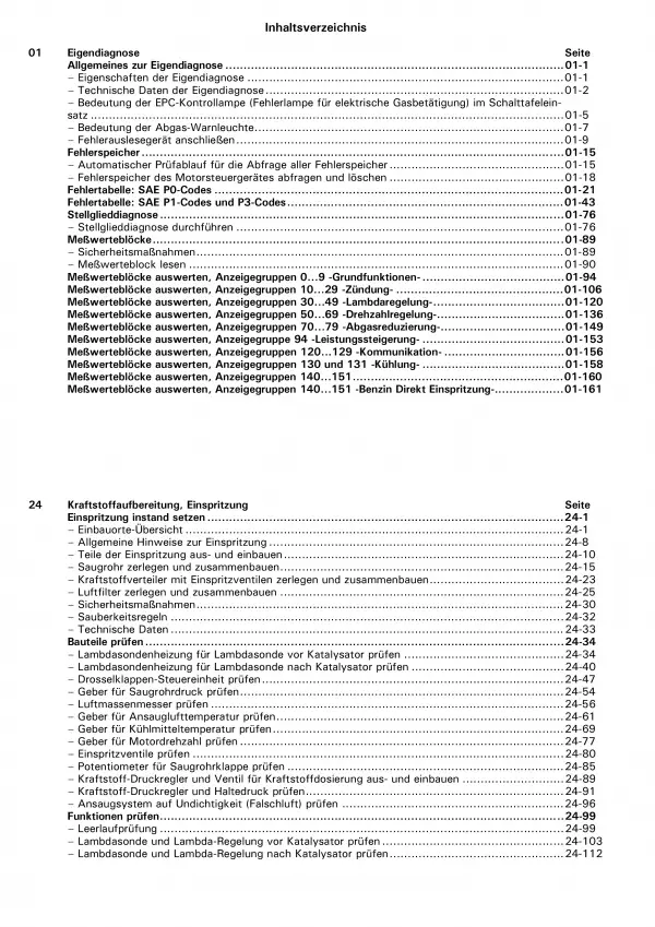 VW Lupo 6X (96-06) Motronic Direkteinspritz- Zündanlage Reparaturanleitung PDF